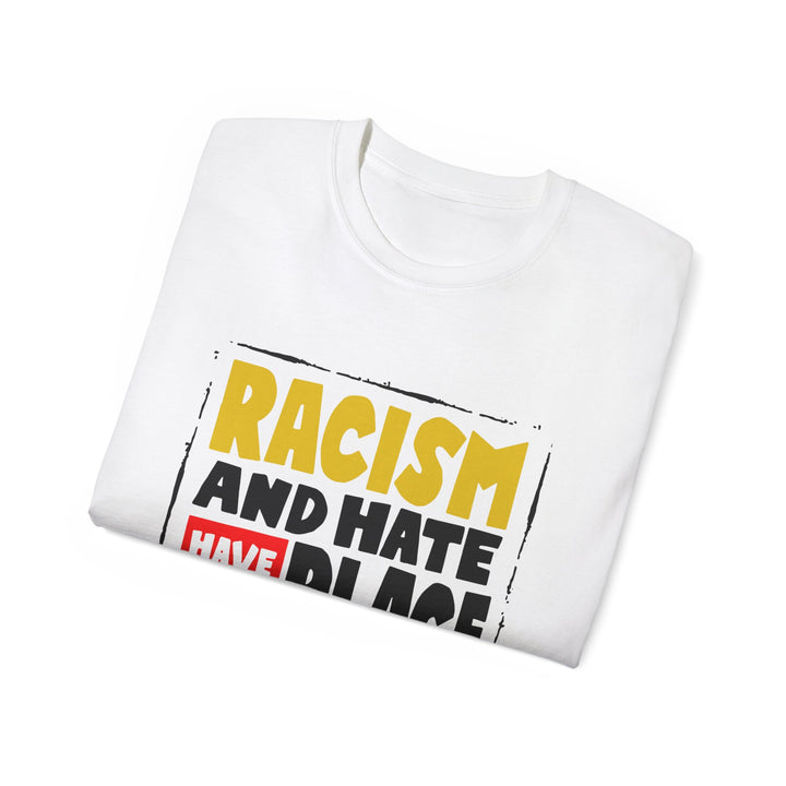 Unisex Ultra Cotton Tee - "Dreams Woven in Fabric: T-shirts for a Racism-Free World"