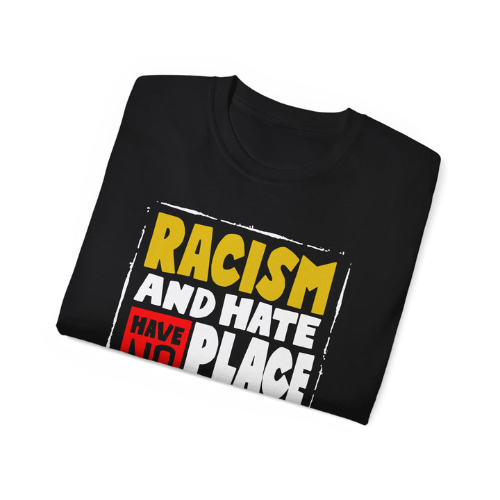 Unisex Ultra Cotton Tee - "Dreams Woven in Fabric: T-shirts for a Racism-Free World"