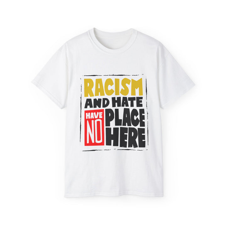 Unisex Ultra Cotton Tee - "Dreams Woven in Fabric: T-shirts for a Racism-Free World"